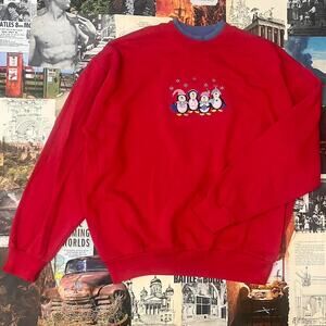 Cute vintage pullover sweater red